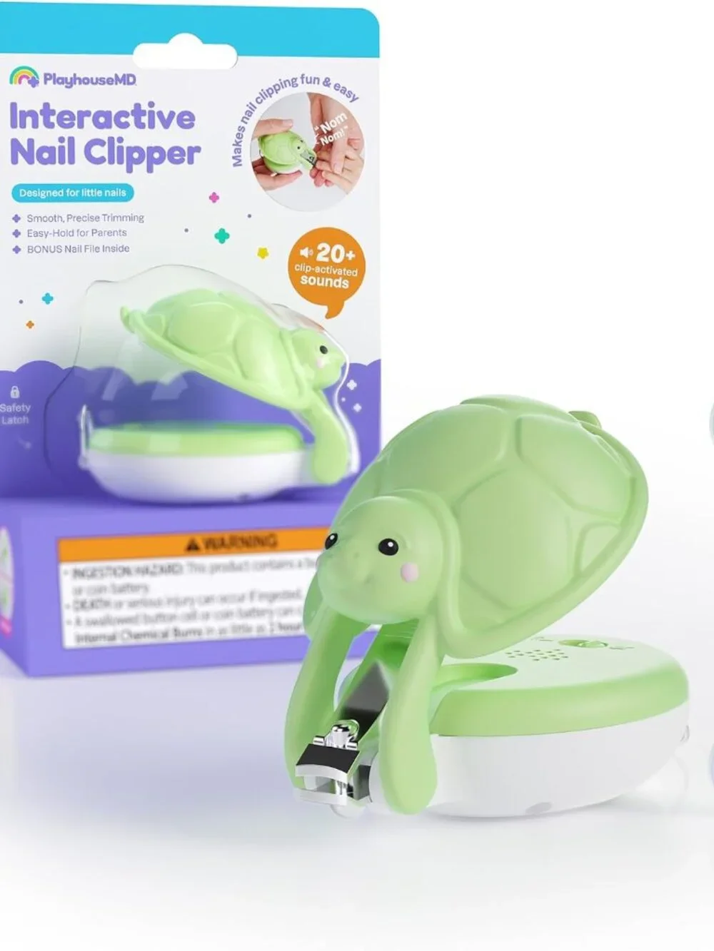 Baby Interactive Baby Nail Clipper Ergonomic Nail Trimmer with Safety Latch
